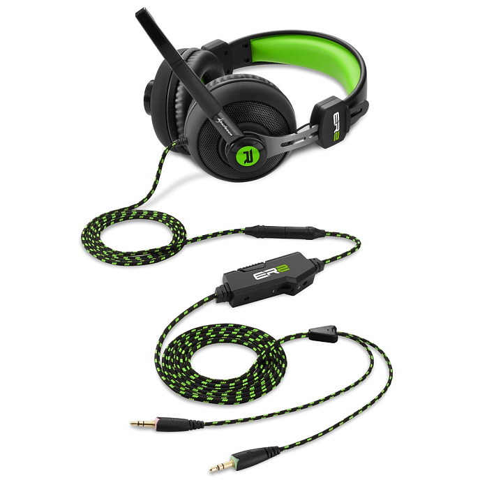 Игровая гарнитура Sharkoon Rush ER2 black/green - рис.1