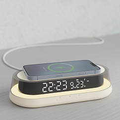 Беспроводная зарядная панель Lyambda WCW101 Ivory