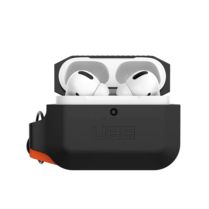 Чехол для Airpods Pro UAG Silicone case for Apple Airpods Pro Black/Orange - рис.0