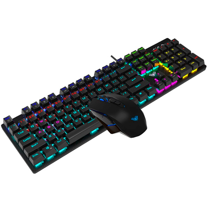 Клавиатура AULA T640 Black - рис.1