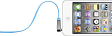 Кабель Belkin Mixit Flat Audio Cable Blue - рис.1