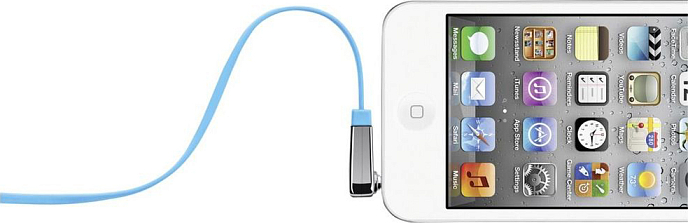 Кабель Belkin Mixit Flat Audio Cable Blue - рис.1