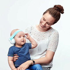 Детские противошумные наушники Alpine Muffy Baby Blue