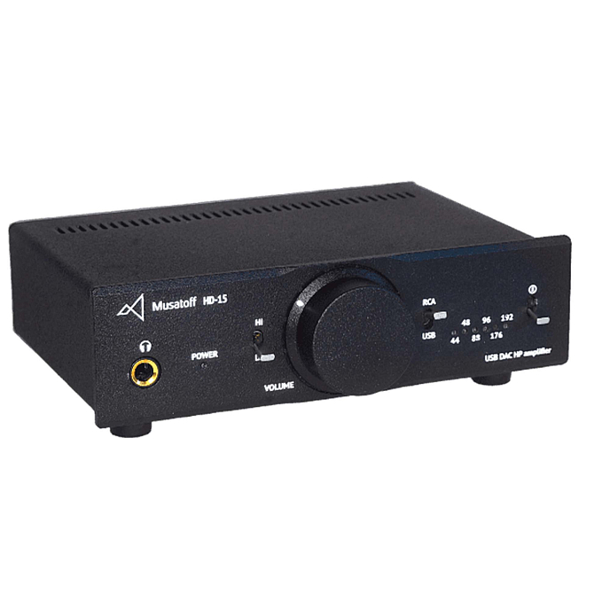 Усилитель для наушников с ЦАП Musatoff HD-15 Black - рис.1