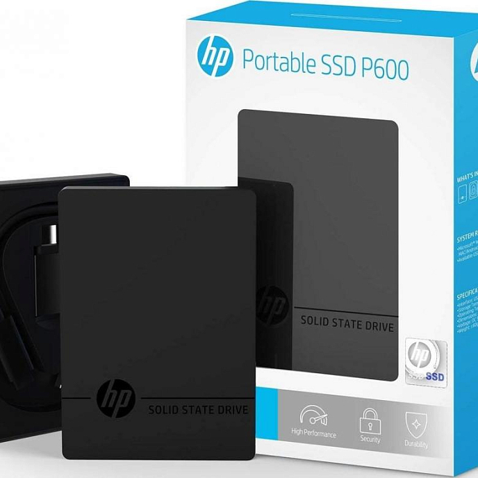 Внешний жесткий диск Hewlett Packard HP P600 1Тб SSD Black - рис.4