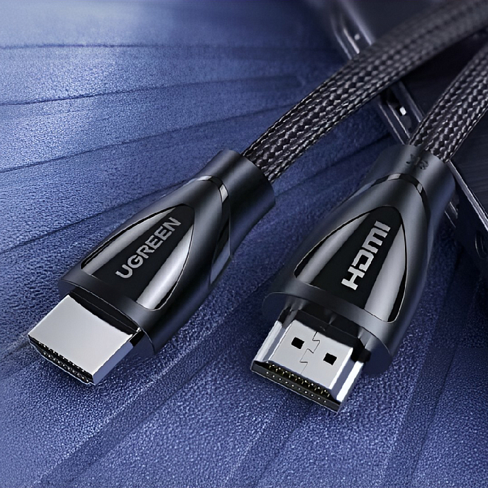 Кабель Ugreen HD140 HDMI 2.1 - 8K Braided Black 2m - рис.2