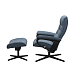 Кресло для прослушивания Stressless Opal M Cross Paloma Crystal Blue Black Matte Black - рис.1