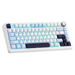 Клавиатура AULA F75 Reaper Switches Light Blue-White-Black-Purple 