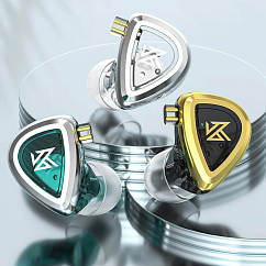 Наушники внутриканальные KZ EDA (3 pairs set) without mic Silver