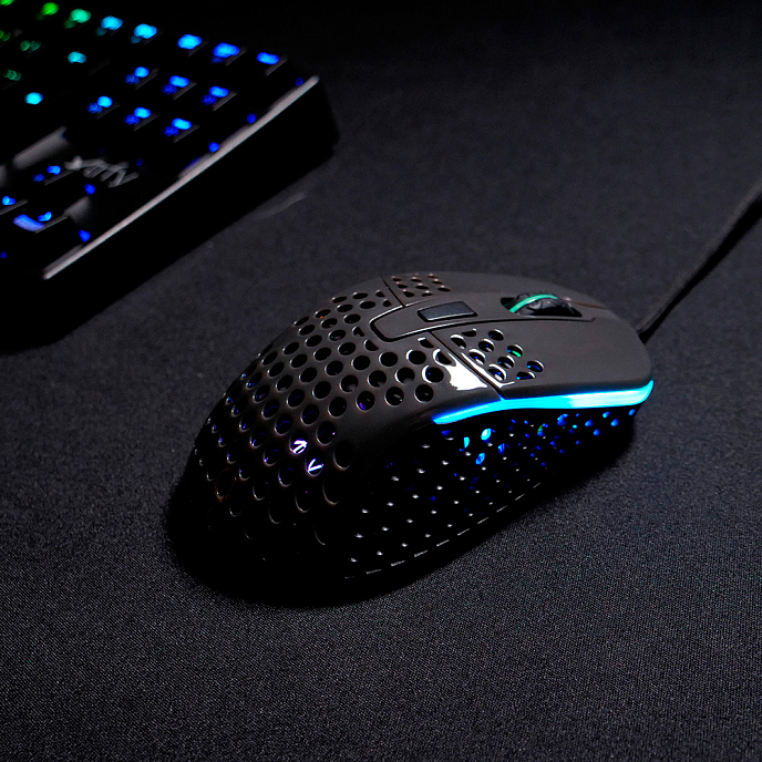 Мышь Xtrfy M4 RGB Glossy Gray Elgiganten Edition - рис.3