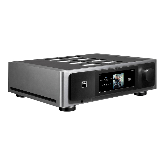Сетевой аудиоплеер NAD M66 Silver Black - рис.1