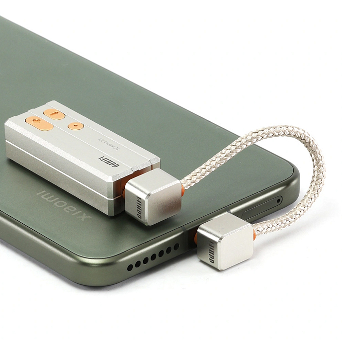 Кабель ddHiFi TC03LL USB-C L-Shaped to USB-C L-Shaped Silver - рис.1