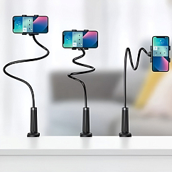 Держатель для телефона Ugreen LP113 Multifunction Phone Clip Stand Black