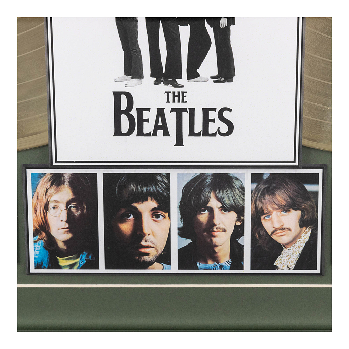 Сувенир Декор Золотой диск The Beatles - White Album разноцветный - рис.1