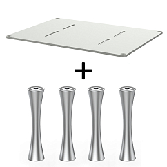 Стойка для Hi-Fi ddHiFi HS550 + SR85 x 4 Warm Gray/Silver