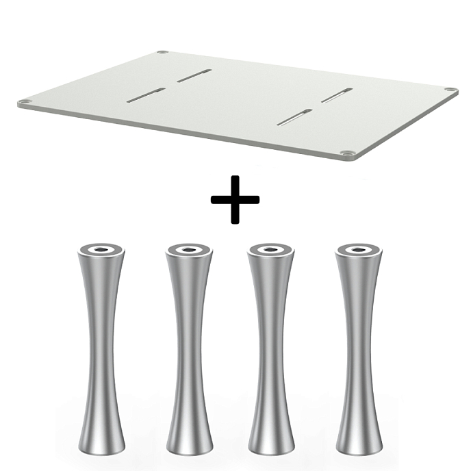 Стойка для Hi-Fi ddHiFi HS550 + SR85 x 4 Warm Gray/Silver - рис.0