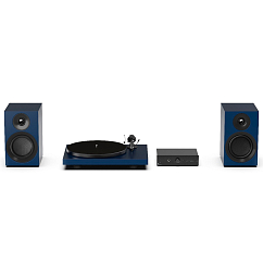 Комплект Pro-Ject Colourful Audio System E Satin Steel Blue