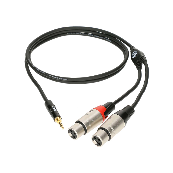 Кабель Klotz KY8-300 Black Mini-Jack 3.5 - 2XLR (f) 3m - рис.0