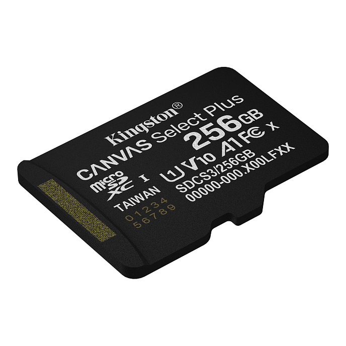 Карта памяти Kingston Canvas Select Plus Gen3 Adaptor 256 Gb Adaptor - рис.3