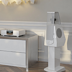 Полочная акустика MBL 120 (w/o stand) Piano White Gold