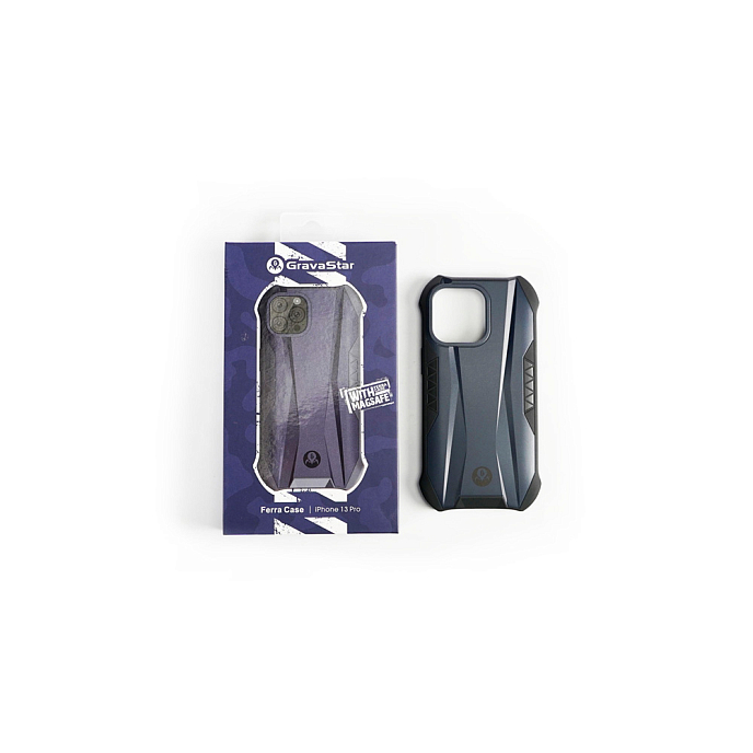 Чехол для смартфонов Gravastar Ferra for iPhone 13 Pro Navy Blue - рис.9