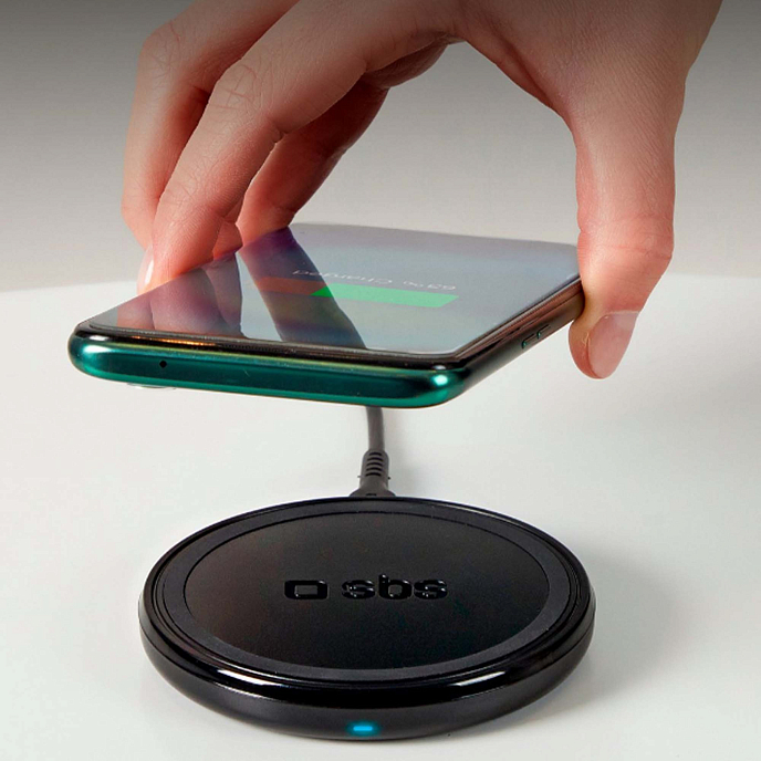 Беспроводная зарядка SBS 10W Wireless Charger Black - рис.2
