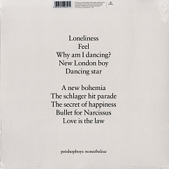 Виниловая пластинка Pet Shop Boys - Nonetheless - Clear LP