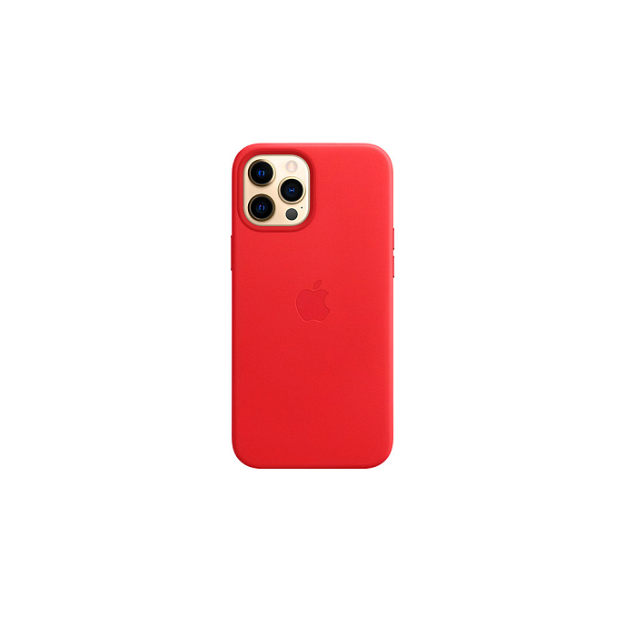 Чехол для смартфонов Apple iPhone 12 Pro Max Leather Case with MagSafe Red - рис.1