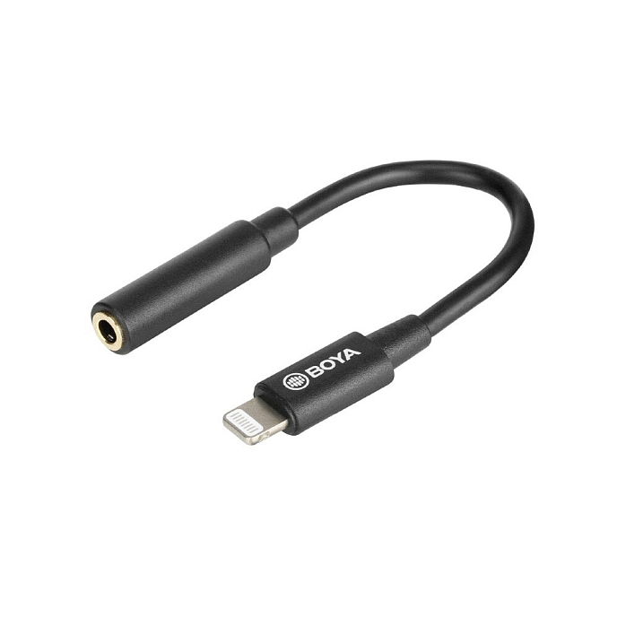 Адаптер Boya BY-K3 3.5mm-lightning - рис.1