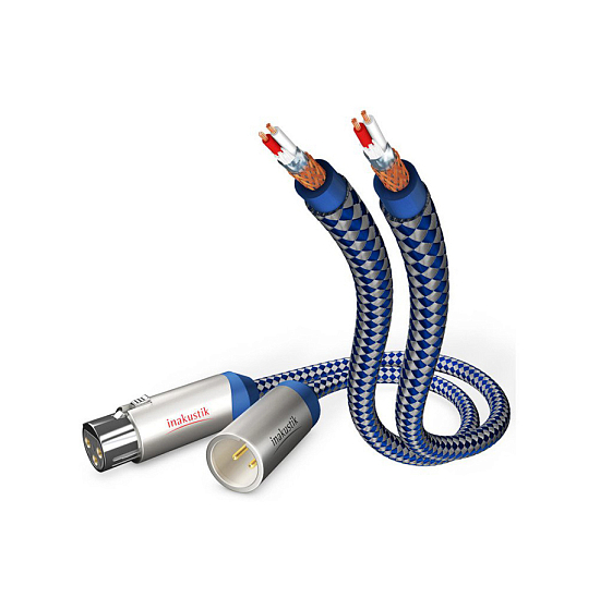 Кабель Inakustik Premium Audio Cable, XLR M-F, Pair, 0.75m - рис.0