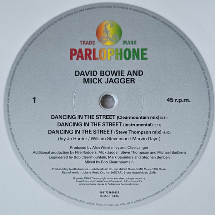 Виниловая пластинка David Bowie - Mick Jagger - Dancing In The Street LP - рис.4