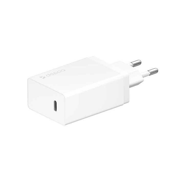 Сетевое зарядное устройство Deppa USB Type-C wall charger Power Delivery 30W - рис.0