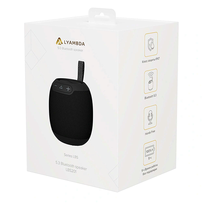 Портативная колонка Lyambda LBS201 Black - рис.6