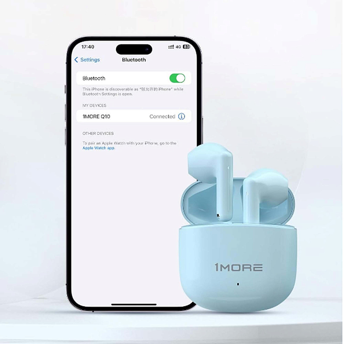 Беспроводные наушники 1MORE Q10 Blue - рис.6