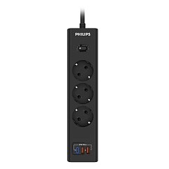 Сетевой фильтр Philips CHP4336BB/51 Black 3m