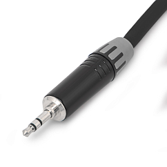 Кабель HeadMade Base 3.5-f - 3.5-m Black 1m