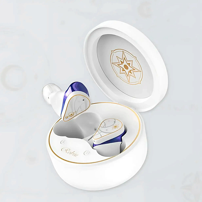 Беспроводные наушники MoonDrop Robin White/Blue - рис.3