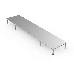 Стол ddHiFi HS650 x 1 + HS250 x 2 + SR70 x 8 Anodized Silver/Silver