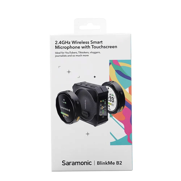 Микрофон беспроводной Saramonic BlinkMe B2 TX + TX + RX Black - рис.11