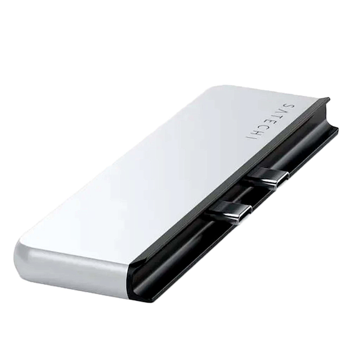 USB HUB Satechi Dual USB-C Hub For Surface Pro 9 Silver - рис.2