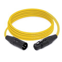 Кабель HeadMade Pro XLR-M - XLR-F Yellow 3m