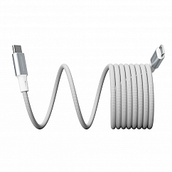 Кабель Magssory Link C USB-C - USB-C 240W White 2.4m