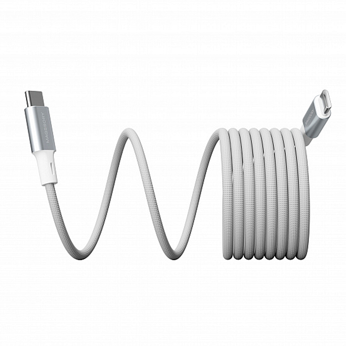 Кабель Magssory Link C USB-C - USB-C 240W White 2.4m - рис.1