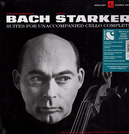 Бокс-сет Johann Sebastian Bach - Janos Starker – Suites For Unaccompanied Cello Complete (Box, Analogue) 3LP - рис.0
