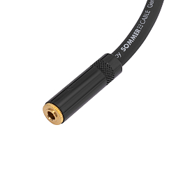 Кабель HeadMade Pro 3.5-f - 3.5-m Black 1.5m