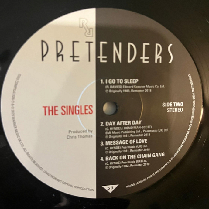 Виниловая пластинка Pretenders – The Singles - 2LP - рис.6