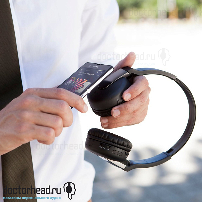 Беспроводные наушники Sony DR-BTN200 Black - рис.2