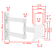Кронштейн для монитора Uniteki FM1617W White - рис.4