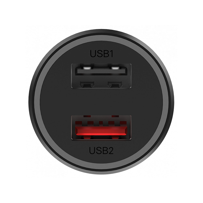 Автомобильное зарядное устройство Xiaomi Mi 37W Dual-Port Car Charger Black - рис.2