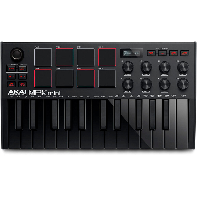 MIDI-клавиатура AKAI PRO MPK mini mk3 Black - рис.2